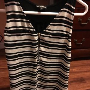 Stripped dress blouse
